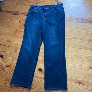 Talbots Dark Blue Wide Leg Jeans